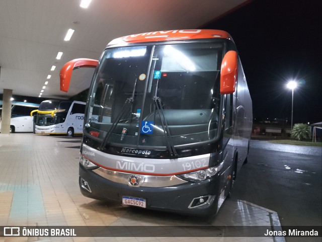 Viação Mimo 19102 na cidade de Uberaba, Minas Gerais, Brasil, por Jonas Miranda. Número da foto: #11167203.