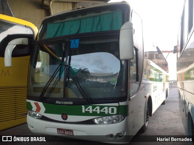 Empresa Gontijo de Transportes 14440 na cidade de Belo Horizonte, Minas Gerais, Brasil, por Hariel Bernades. ID da foto: 11167092.