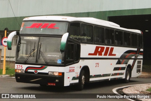 RIL - Rodoviário Ibitinguense Ltda. 375 na cidade de Bauru, São Paulo, Brasil, por Paulo Henrique Pereira Borges. ID da foto: 11168202.