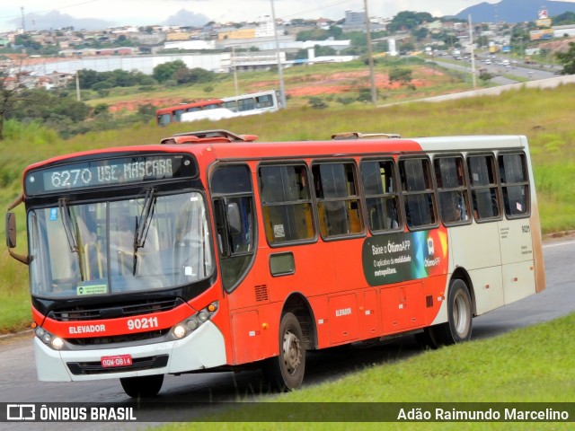 Companhia Coordenadas de Transportes 90211 na cidade de Contagem, Minas Gerais, Brasil, por Adão Raimundo Marcelino. ID da foto: 11168677.