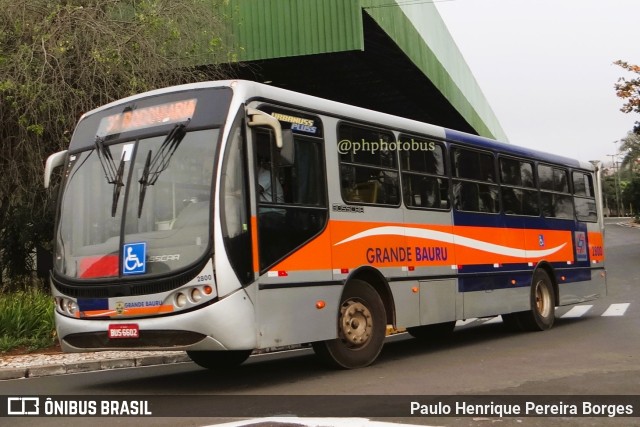 Transportes Coletivos Grande Bauru 2800 na cidade de Bauru, São Paulo, Brasil, por Paulo Henrique Pereira Borges. Número da foto: #11168217.