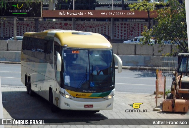 Empresa Gontijo de Transportes 19240 na cidade de Belo Horizonte, Minas Gerais, Brasil, por Valter Francisco. ID da foto: 11167448.