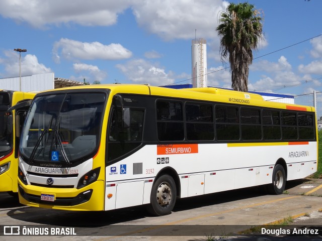 Viação Araguarina 3192 na cidade de Goiânia, Goiás, Brasil, por Douglas Andrez. ID da foto: 11242786.