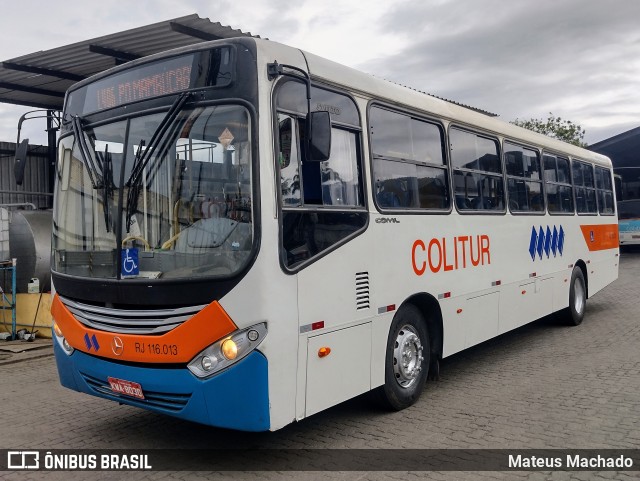 Colitur Transportes Rodoviários RJ 116.013 na cidade de Paraty, Rio de Janeiro, Brasil, por Mateus Machado. ID da foto: 11242829.