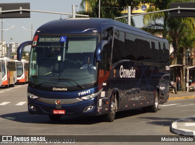 Viação Cometa 719547 na cidade de Praia Grande, São Paulo, Brasil, por Moiséis Inácio. ID da foto: 11242350.