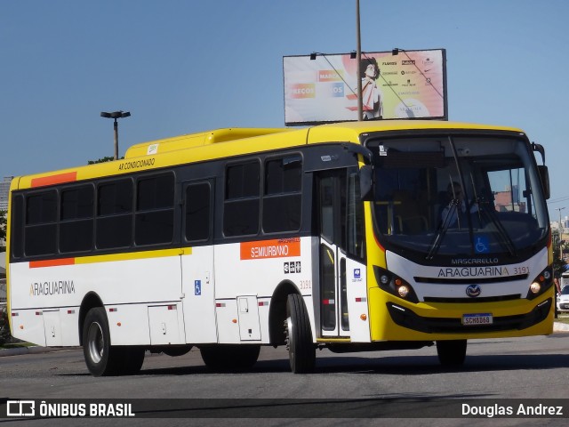 Viação Araguarina 3191 na cidade de Goiânia, Goiás, Brasil, por Douglas Andrez. Número da foto: #11242772.
