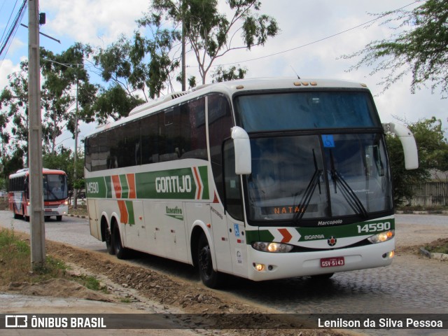 Empresa Gontijo de Transportes 14590 na cidade de Caruaru, Pernambuco, Brasil, por Lenilson da Silva Pessoa. Número da foto: #11242402.