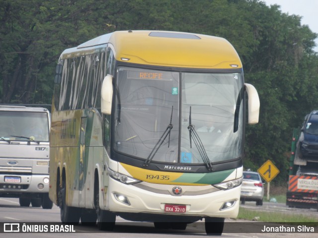 Empresa Gontijo de Transportes 19435 na cidade de Jaboatão dos Guararapes, Pernambuco, Brasil, por Jonathan Silva. ID da foto: 11241326.