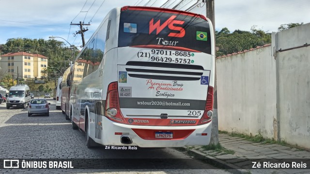 WS Tour Transporte e Turismo 205 na cidade de Petrópolis, Rio de Janeiro, Brasil, por Zé Ricardo Reis. ID da foto: 11241364.