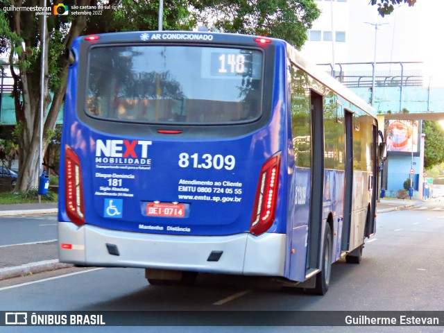 Next Mobilidade - ABC Sistema de Transporte 81.309 na cidade de São Caetano do Sul, São Paulo, Brasil, por Guilherme Estevan. ID da foto: 11170705.