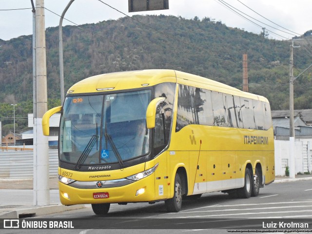 Viação Itapemirim 60573 na cidade de Juiz de Fora, Minas Gerais, Brasil, por Luiz Krolman. ID da foto: 11171272.