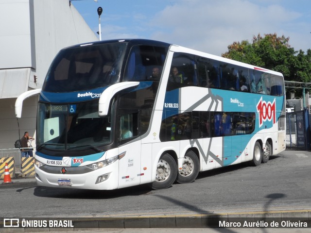 Auto Viação 1001 RJ 108.533 na cidade de Rio de Janeiro, Rio de Janeiro, Brasil, por Marco Aurélio de Oliveira. ID da foto: 11170442.