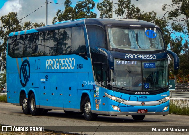 Auto Viação Progresso 6028 na cidade de Caruaru, Pernambuco, Brasil, por Manoel Mariano. Número da foto: #11171255.