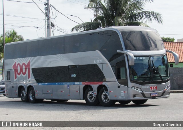 Auto Viação 1001 RJ 108.1207 na cidade de São Pedro da Aldeia, Rio de Janeiro, Brasil, por Diego Oliveira. Número da foto: #11169141.