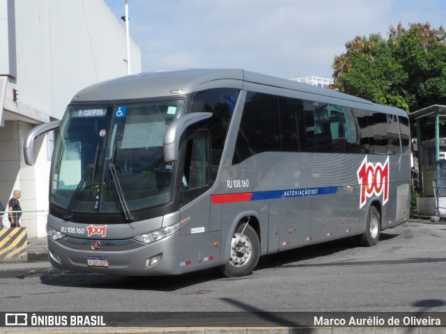 Auto Viação 1001 RJ 108.160 na cidade de Rio de Janeiro, Rio de Janeiro, Brasil, por Marco Aurélio de Oliveira. ID da foto: 11170295.