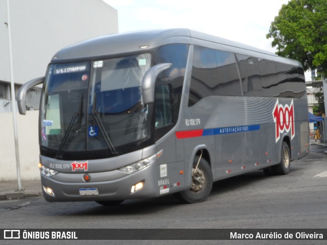 Auto Viação 1001 RJ 108.179 na cidade de Rio de Janeiro, Rio de Janeiro, Brasil, por Marco Aurélio de Oliveira. ID da foto: 11170328.