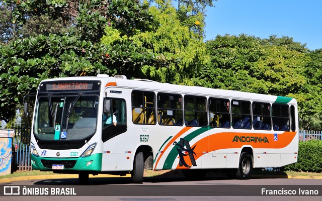 Empresa de Transportes Andorinha 6367 na cidade de Presidente Prudente, São Paulo, Brasil, por Francisco Ivano. ID da foto: 11171327.