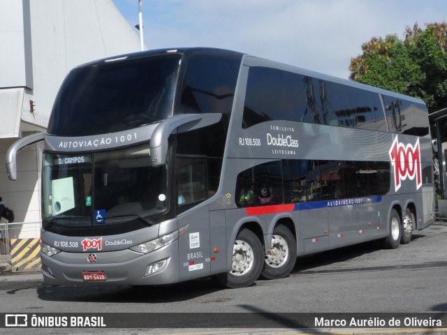 Auto Viação 1001 RJ 108.508 na cidade de Rio de Janeiro, Rio de Janeiro, Brasil, por Marco Aurélio de Oliveira. Número da foto: #11170431.