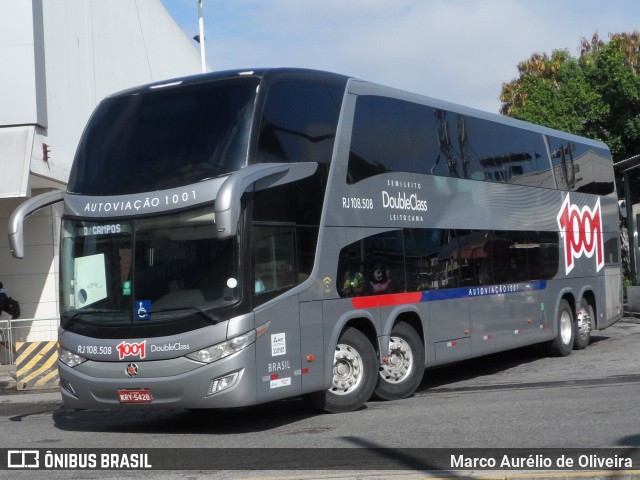 Auto Viação 1001 RJ 108.508 na cidade de Rio de Janeiro, Rio de Janeiro, Brasil, por Marco Aurélio de Oliveira. ID da foto: 11170431.