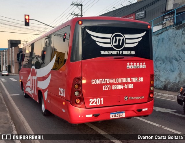 LTT Transporte e Turismo 2201 na cidade de Cariacica, Espírito Santo, Brasil, por Everton Costa Goltara. Número da foto: #11173247.