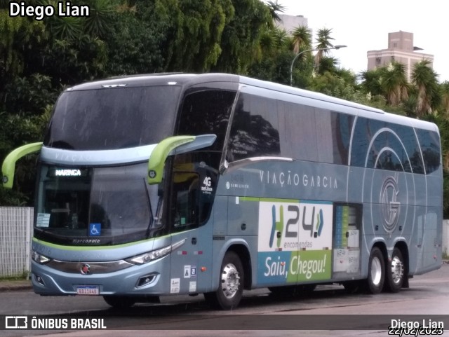 Viação Garcia 84016 na cidade de Curitiba, Paraná, Brasil, por Diego Lian. Número da foto: #11173587.