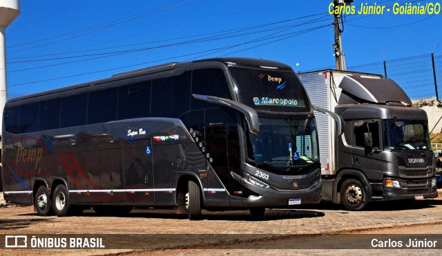 Demp Turismo 2303 na cidade de Aparecida de Goiânia, Goiás, Brasil, por Carlos Júnior. ID da foto: 11172534.