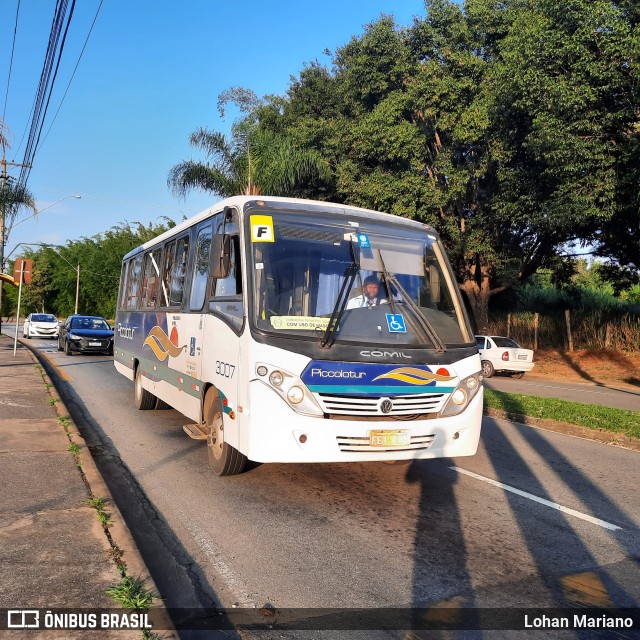 Piccolotur Transportes Turísticos 3007 na cidade de Jundiaí, São Paulo, Brasil, por Lohan Mariano. Número da foto: #11172539.
