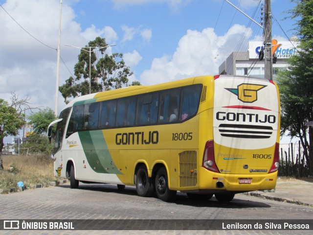 Empresa Gontijo de Transportes 18005 na cidade de Caruaru, Pernambuco, Brasil, por Lenilson da Silva Pessoa. ID da foto: 11172301.