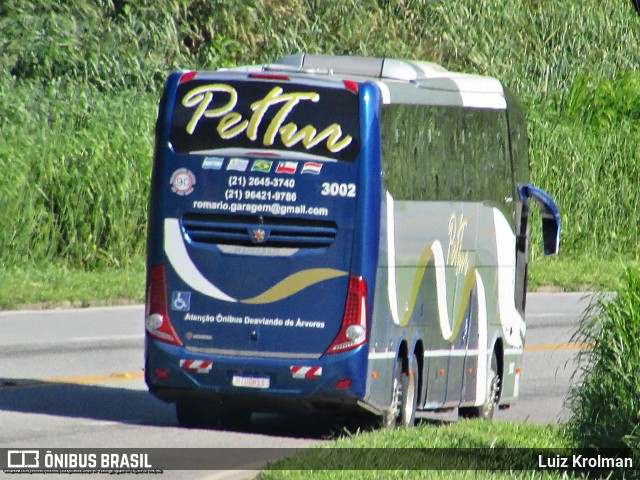 Pet Tur - Rms Transporte e Turismo 3002 na cidade de Juiz de Fora, Minas Gerais, Brasil, por Luiz Krolman. Número da foto: #11172051.