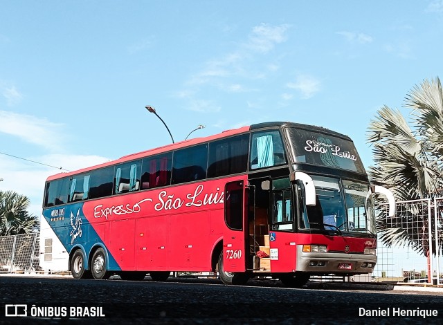Expresso São Luiz 7260 na cidade de Rio Verde, Goiás, Brasil, por Daniel Henrique. Número da foto: #11173111.
