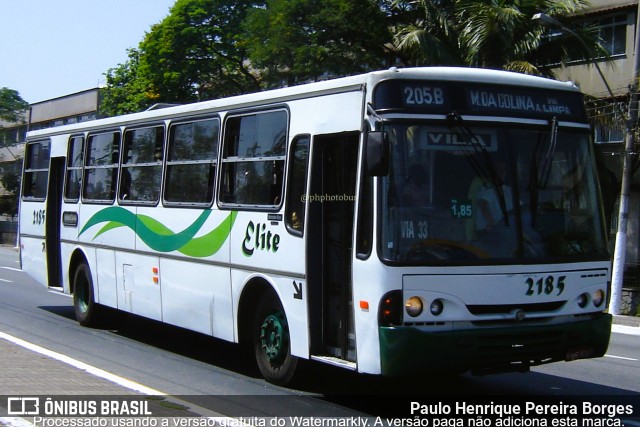 Viação Elite 2185 na cidade de Volta Redonda, Rio de Janeiro, Brasil, por Paulo Henrique Pereira Borges. Número da foto: #11172951.