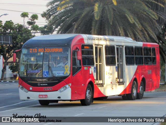 Itajaí Transportes Coletivos 2059 na cidade de Campinas, São Paulo, Brasil, por Henrique Alves de Paula Silva. ID da foto: 11172552.