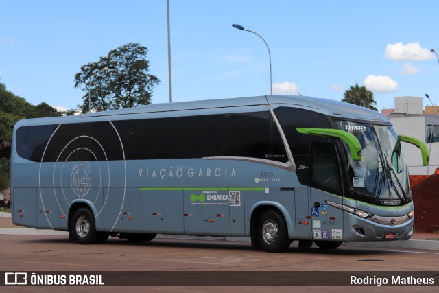 Viação Garcia 8055 na cidade de Maringá, Paraná, Brasil, por Rodrigo Matheus. ID da foto: 11173627.