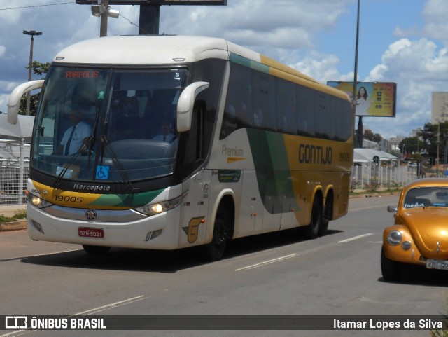 Empresa Gontijo de Transportes 19005 na cidade de Goiânia, Goiás, Brasil, por Itamar Lopes da Silva. Número da foto: #11175494.