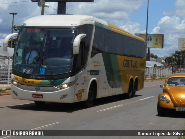 Empresa Gontijo de Transportes 19005 na cidade de Goiânia, Goiás, Brasil, por Itamar Lopes da Silva. ID da foto: 11175494.