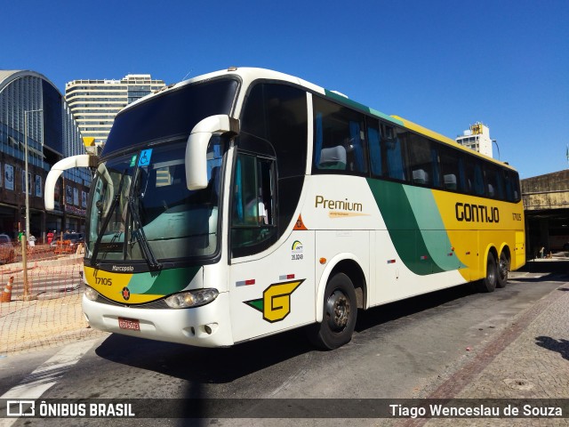 Empresa Gontijo de Transportes 17105 na cidade de Belo Horizonte, Minas Gerais, Brasil, por Tiago Wenceslau de Souza. Número da foto: #11177031.