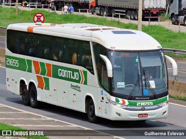 Empresa Gontijo de Transportes 21655 na cidade de Aparecida, São Paulo, Brasil, por Guilherme Estevan. ID da foto: 11176542.