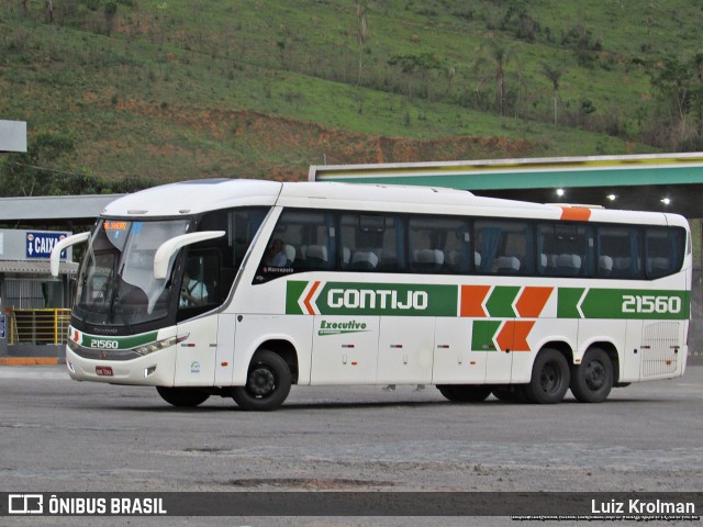 Empresa Gontijo de Transportes 21560 na cidade de Juiz de Fora, Minas Gerais, Brasil, por Luiz Krolman. ID da foto: 11176893.