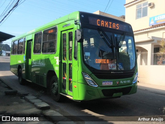 Transportes Santo Antônio RJ 161.183 na cidade de Belford Roxo, Rio de Janeiro, Brasil, por Arthur Araújo. ID da foto: 11177311.