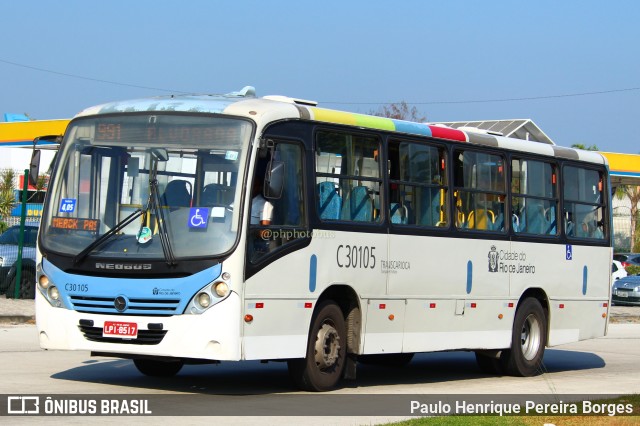 Transportes Futuro C30105 na cidade de Rio de Janeiro, Rio de Janeiro, Brasil, por Paulo Henrique Pereira Borges. ID da foto: 11177905.