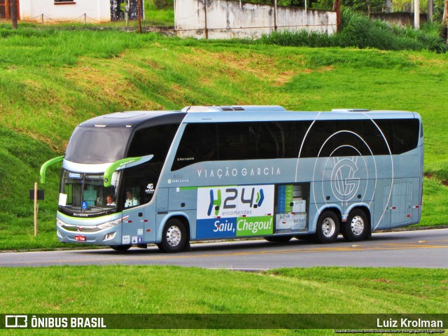 Viação Garcia 8555 na cidade de Aparecida, São Paulo, Brasil, por Luiz Krolman. Número da foto: #11176956.