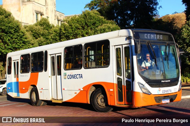 Viação Conecta 001 na cidade de Paraíba do Sul, Rio de Janeiro, Brasil, por Paulo Henrique Pereira Borges. Número da foto: #11178023.