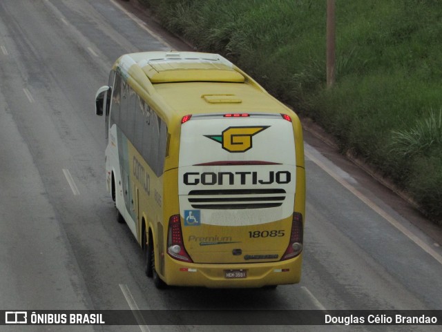 Empresa Gontijo de Transportes 18085 na cidade de Belo Horizonte, Minas Gerais, Brasil, por Douglas Célio Brandao. ID da foto: 11179865.