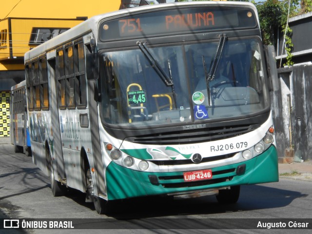 Viação Vila Rica RJ 206.079 na cidade de Nova Iguaçu, Rio de Janeiro, Brasil, por Augusto César. Número da foto: #11178499.