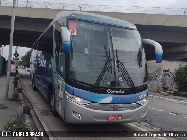 Viação Cometa 13134 na cidade de São Paulo, São Paulo, Brasil, por Rafael Lopes de Oliveira. ID da foto: 11178334.