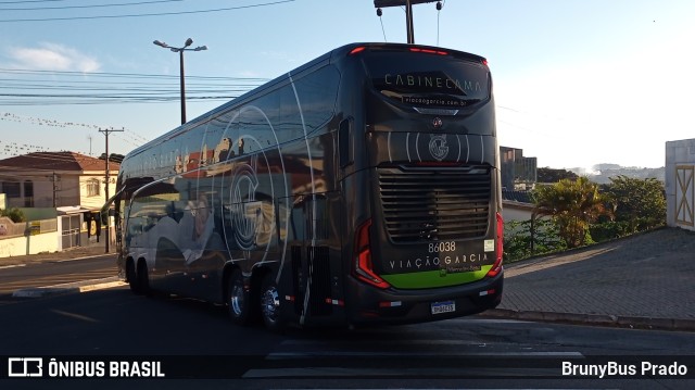 Viação Garcia 86038 na cidade de Ponta Grossa, Paraná, Brasil, por BrunyBus Prado. Número da foto: #11181611.