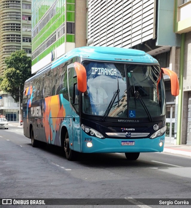 Planeta Transportes Rodoviários 2173 na cidade de Vitória, Espírito Santo, Brasil, por Sergio Corrêa. ID da foto: 11179280.