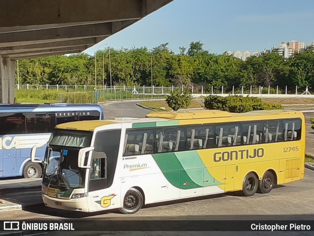 Empresa Gontijo de Transportes 12745 na cidade de Aracaju, Sergipe, Brasil, por Cristopher Pietro. ID da foto: 11181360.