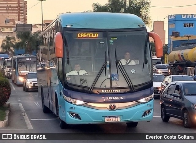 Planeta Transportes Rodoviários 2151 na cidade de Cariacica, Espírito Santo, Brasil, por Everton Costa Goltara. Número da foto: #11180383.