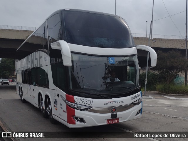 Auto Viação Catarinense 319301 na cidade de São Paulo, São Paulo, Brasil, por Rafael Lopes de Oliveira. Número da foto: #11178330.